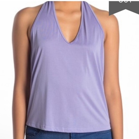 Lush Lavender Halter Neck Women's Top - Picture 4 of 4